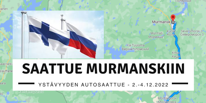 Saattue Murmanskiin Liput ja kartta